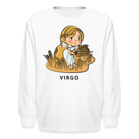 Thumbnail for Kids' Sweet Astro Virgo Long Sleeve T-Shirt - white