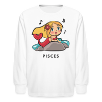 Thumbnail for Kids' Sweet Astro Pisces Long Sleeve T-Shirt - white