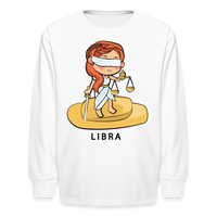 Thumbnail for Kids' Sweet Astro Libra Long Sleeve T-Shirt - white