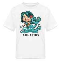 Thumbnail for Kids' Sweet Astro Aquarius T-Shirt - white