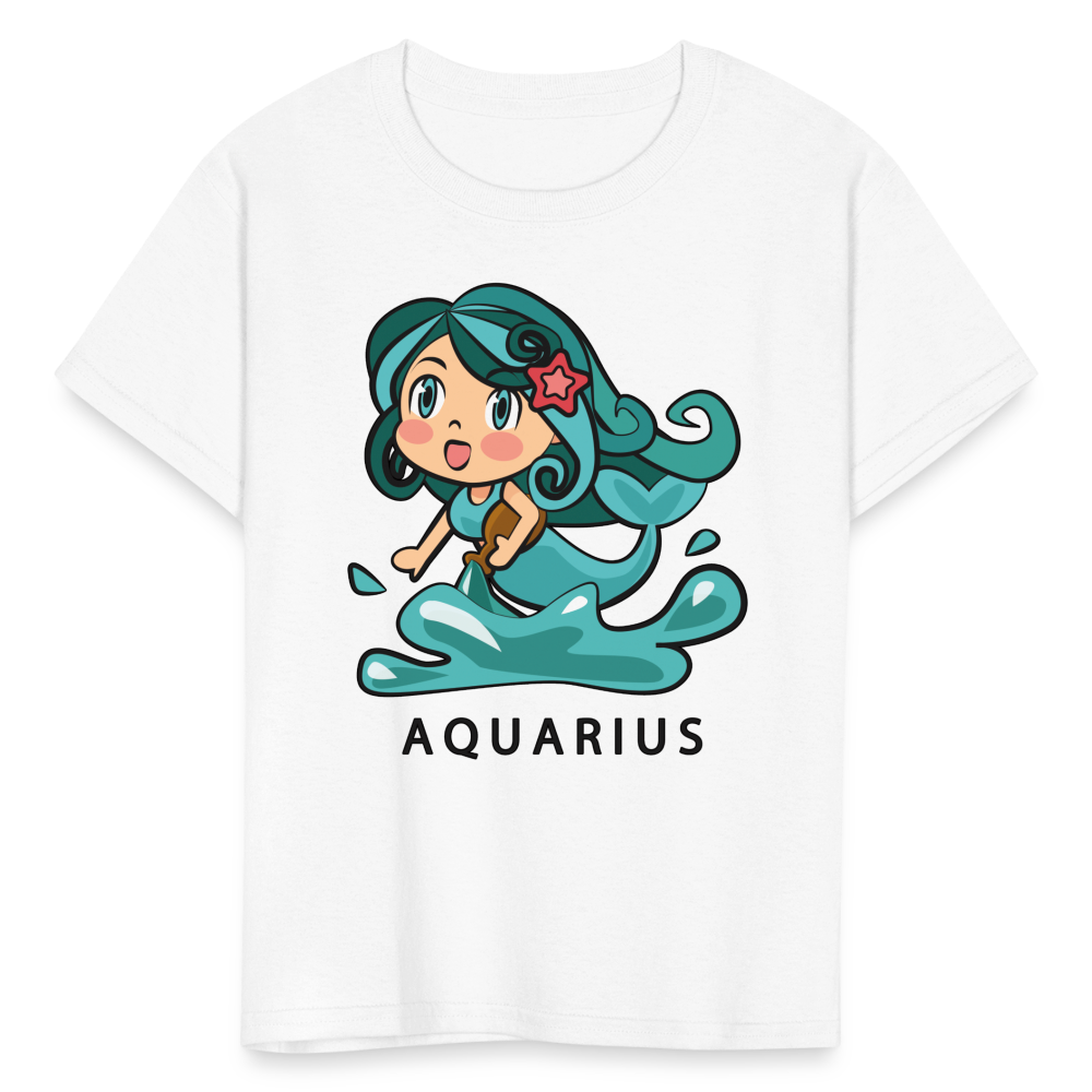 Kids' Sweet Astro Aquarius T-Shirt - white