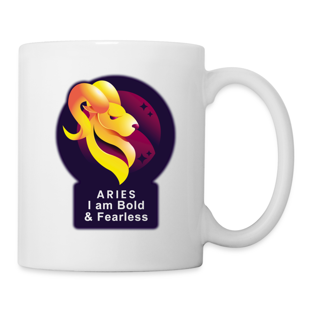 Glow Aries Coffee/Tea Mug - white