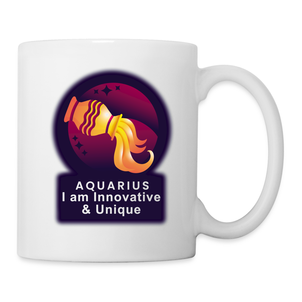 Glow Aquarius Coffee/Tea Mug - white