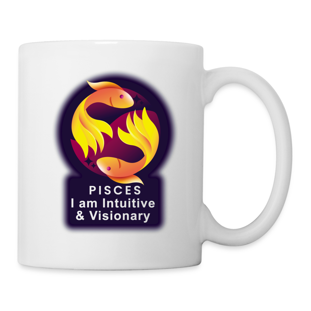 Glow Pisces Coffee/Tea Mug - white