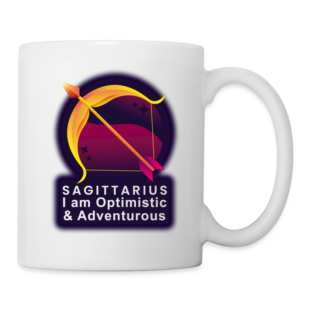 Glow Sagittarius Coffee/Tea Mug - white