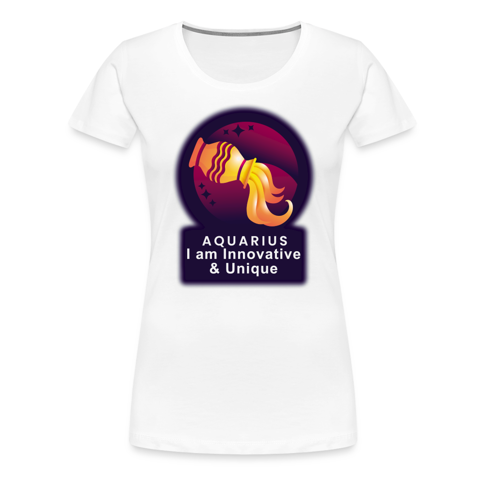 Women’s Glow Aquarius Premium T-Shirt - white