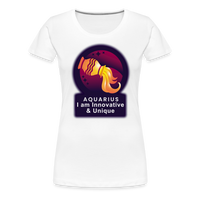 Thumbnail for Women’s Glow Aquarius Premium T-Shirt - white