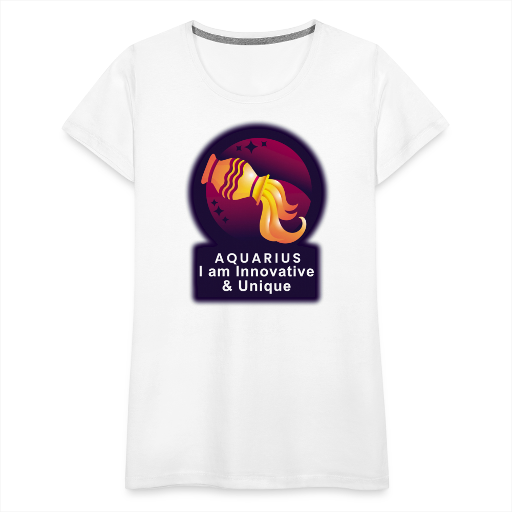 Women’s Glow Aquarius Premium T-Shirt - white