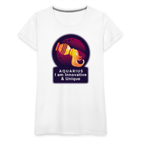 Thumbnail for Women’s Glow Aquarius Premium T-Shirt - white