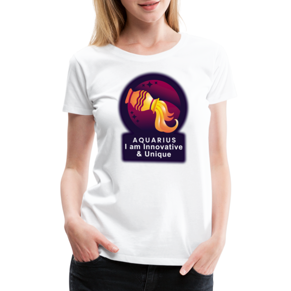 Women’s Glow Aquarius Premium T-Shirt - white