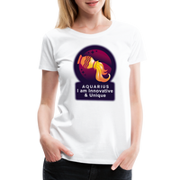 Thumbnail for Women’s Glow Aquarius Premium T-Shirt - white