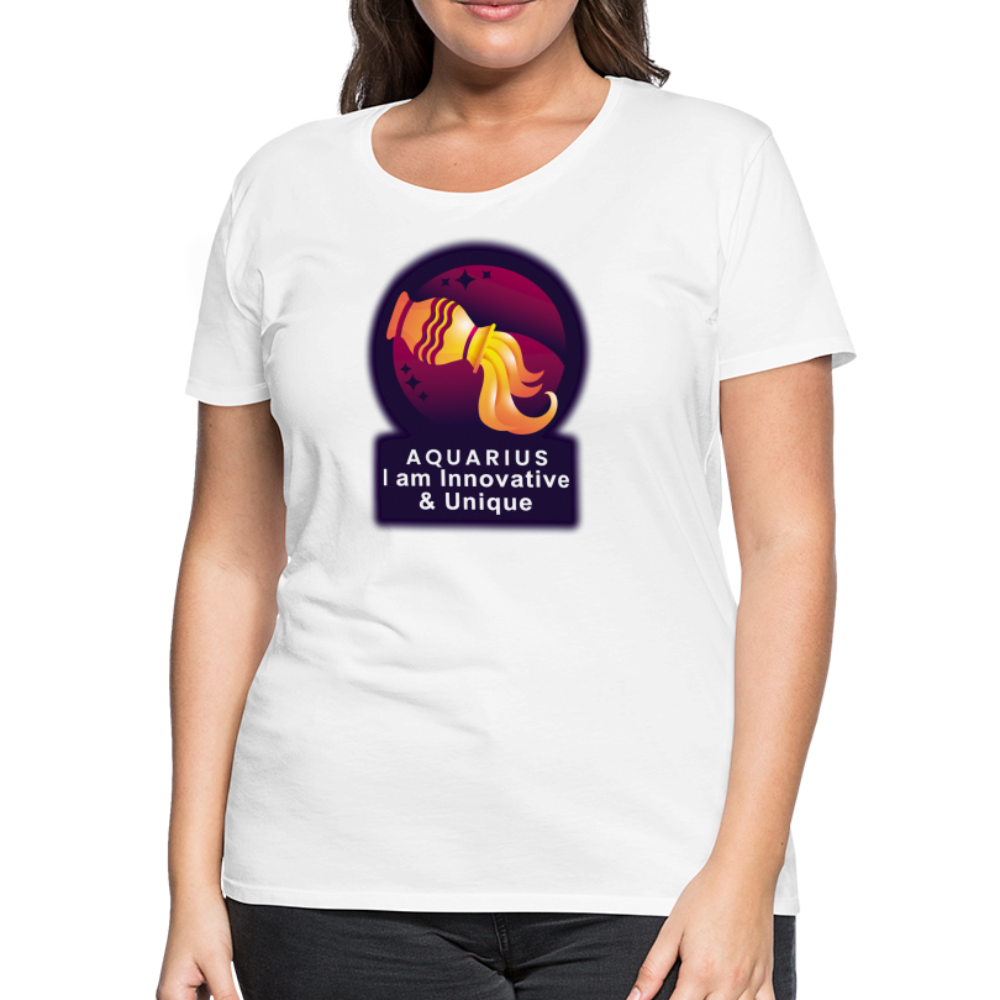 Women’s Glow Aquarius Premium T-Shirt - white