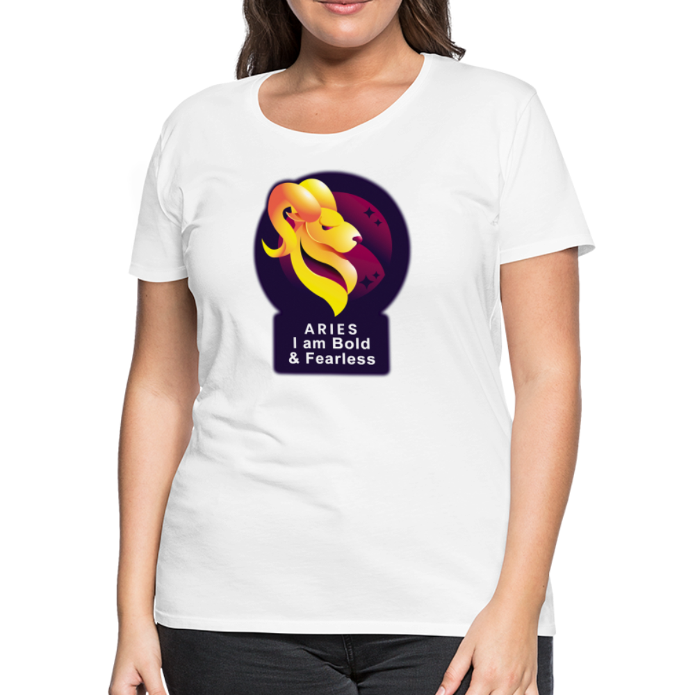 Women’s Glow Aries Premium T-Shirt - white