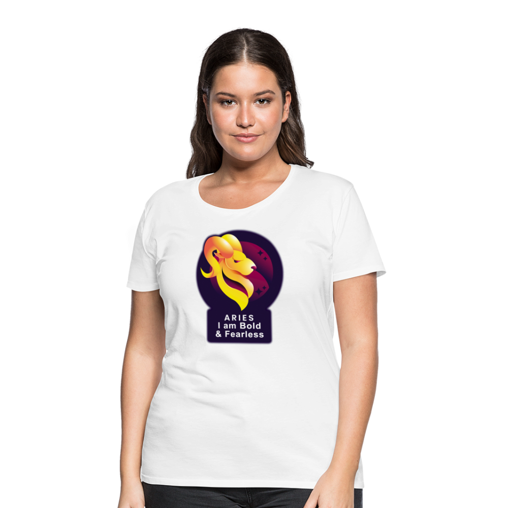 Women’s Glow Aries Premium T-Shirt - white