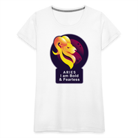 Thumbnail for Women’s Glow Aries Premium T-Shirt - white