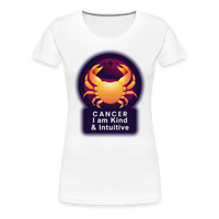 Thumbnail for Women’s Glow Cancer Premium T-Shirt - white