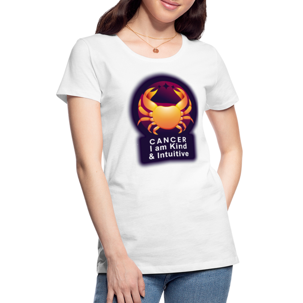 Women’s Glow Cancer Premium T-Shirt - white