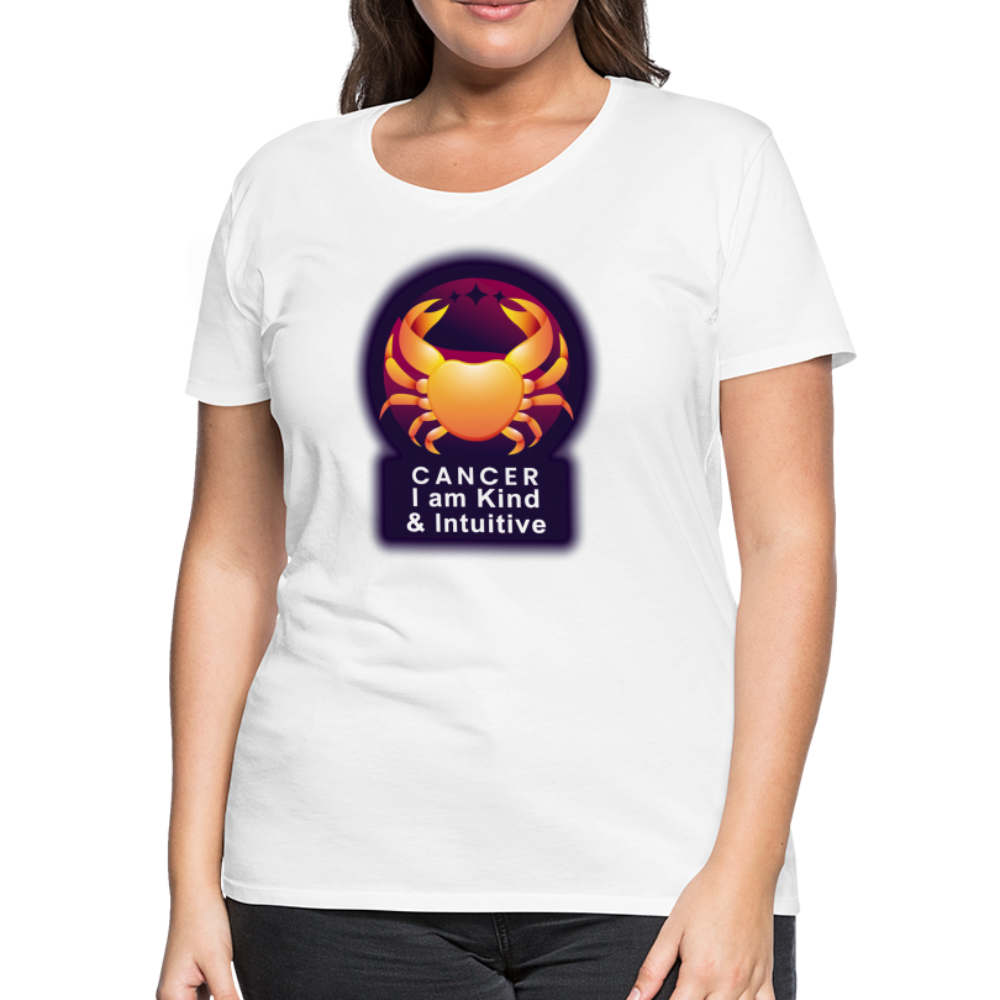 Women’s Glow Cancer Premium T-Shirt - white