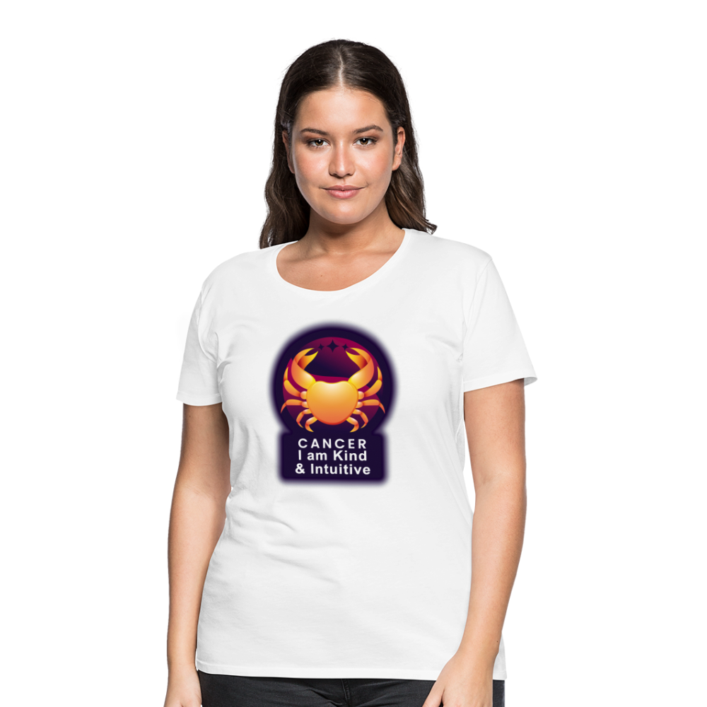 Women’s Glow Cancer Premium T-Shirt - white