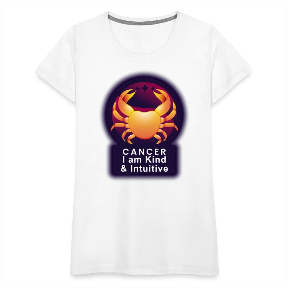 Women’s Glow Cancer Premium T-Shirt - white