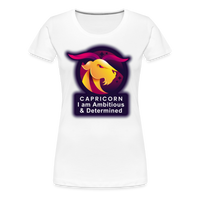 Thumbnail for Women’s Glow Capricorn Premium T-Shirt - white