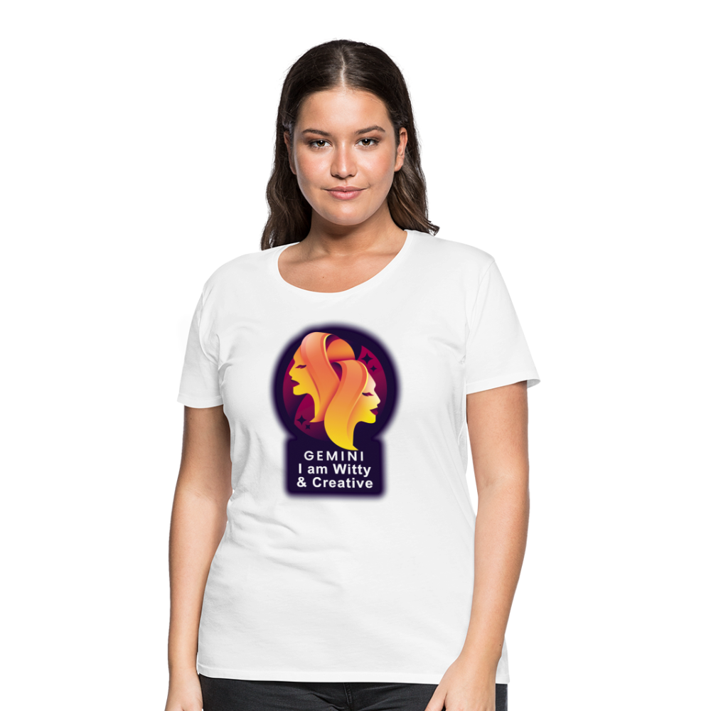 Women’s Glow Gemini Premium T-Shirt - white