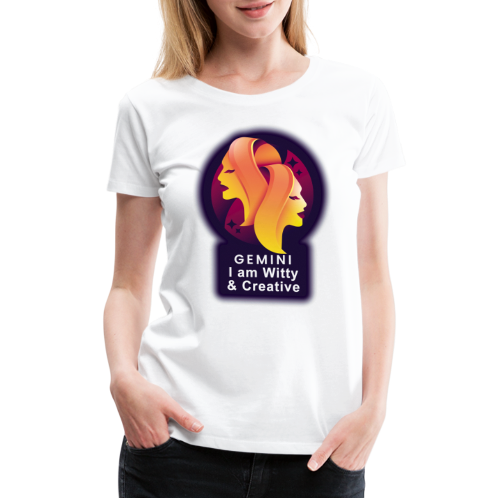 Women’s Glow Gemini Premium T-Shirt - white