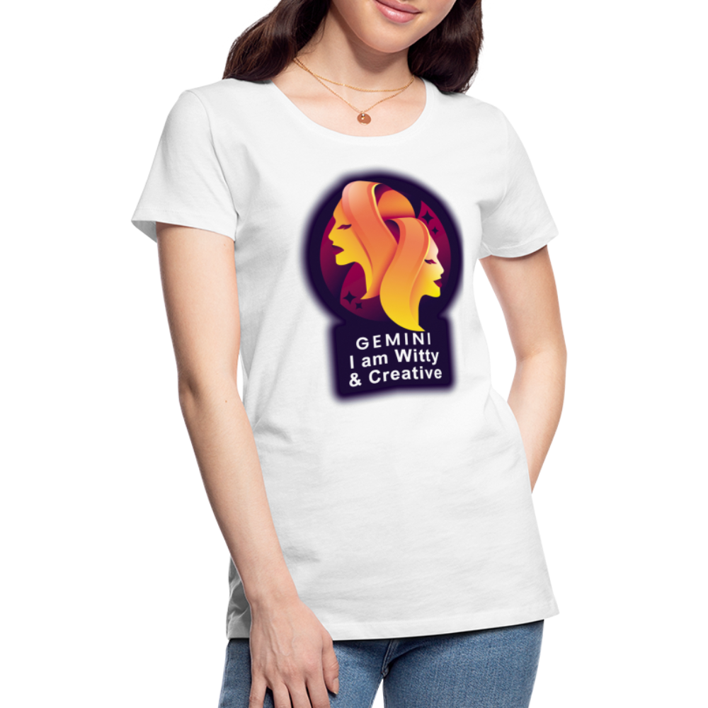 Women’s Glow Gemini Premium T-Shirt - white