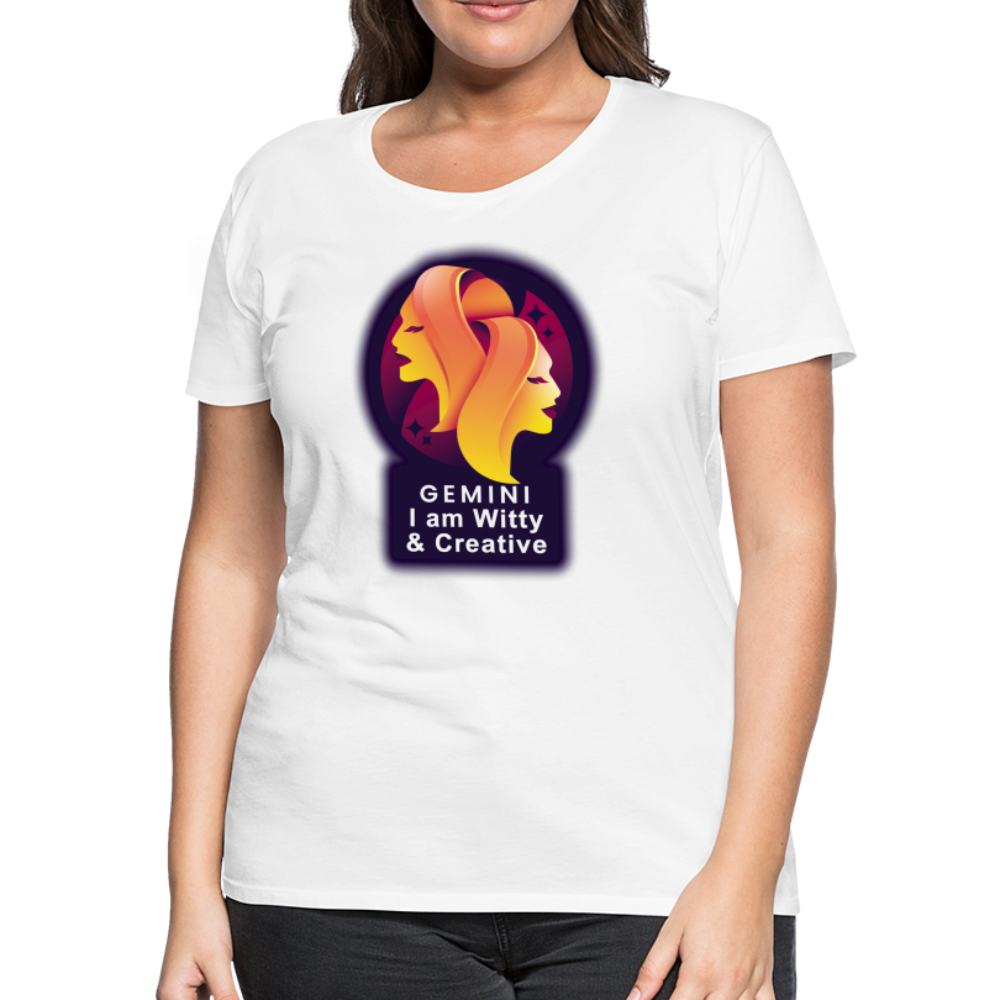 Women’s Glow Gemini Premium T-Shirt - white