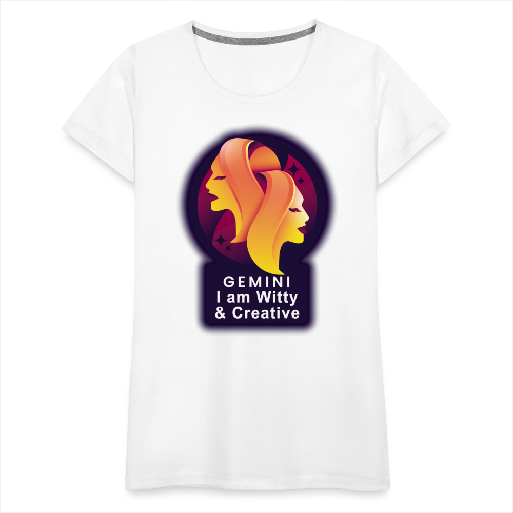 Women’s Glow Gemini Premium T-Shirt - white