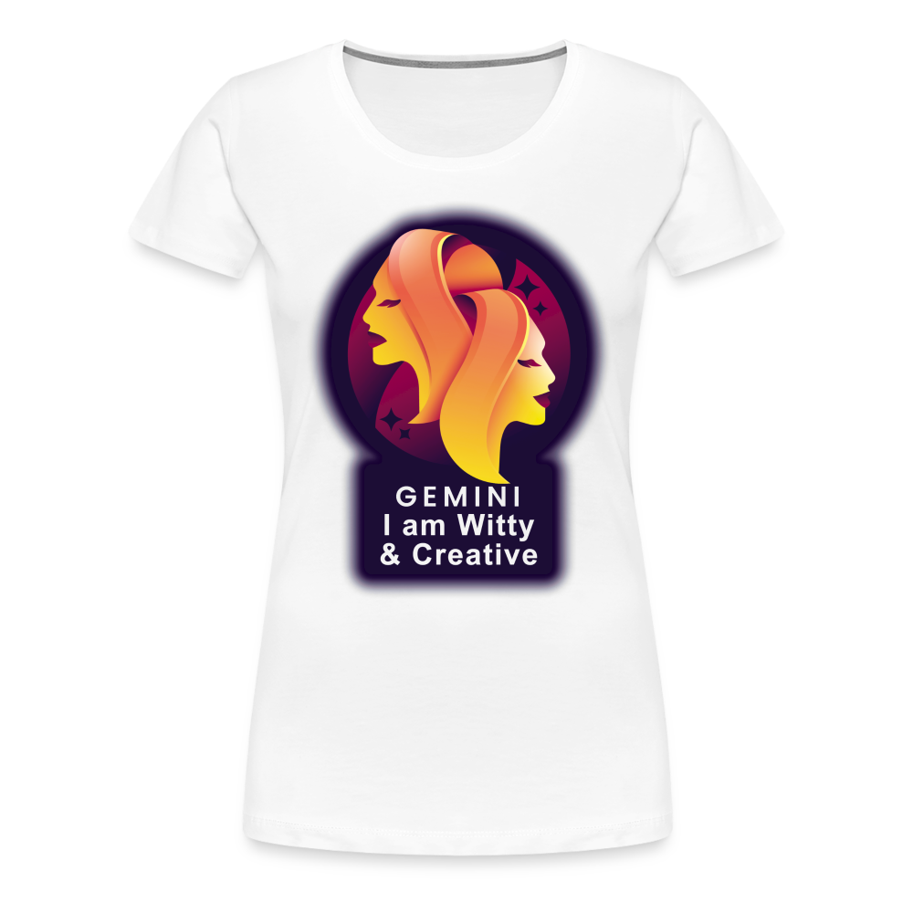 Women’s Glow Gemini Premium T-Shirt - white