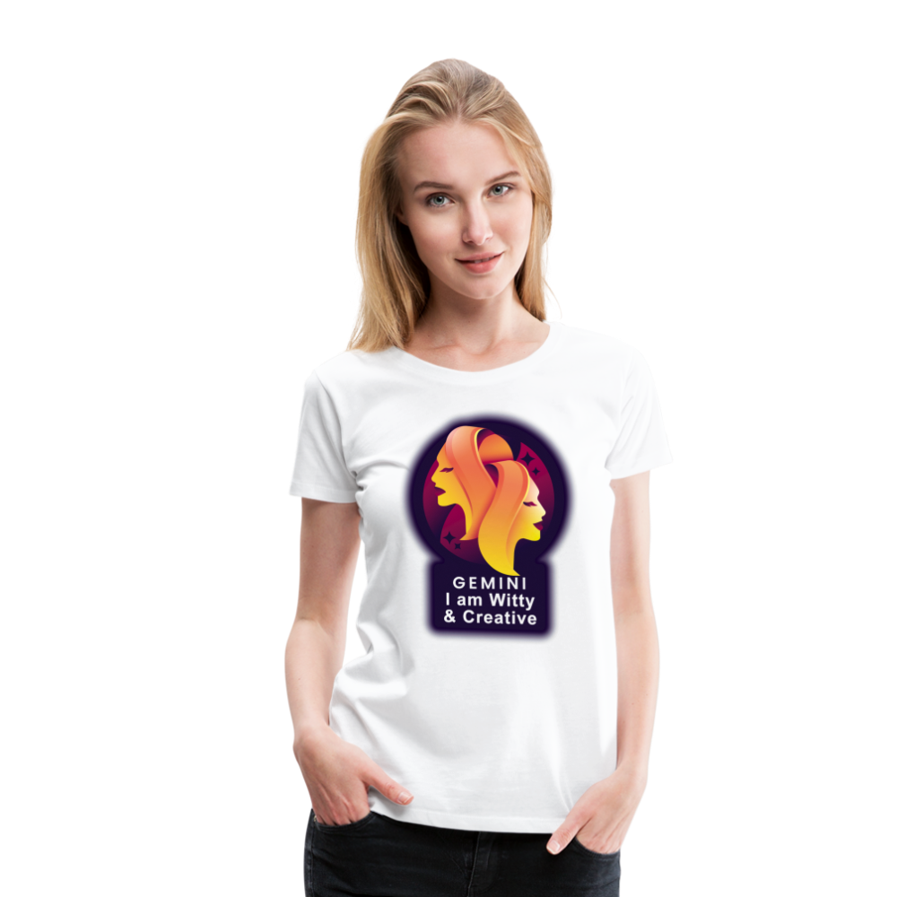 Women’s Glow Gemini Premium T-Shirt - white