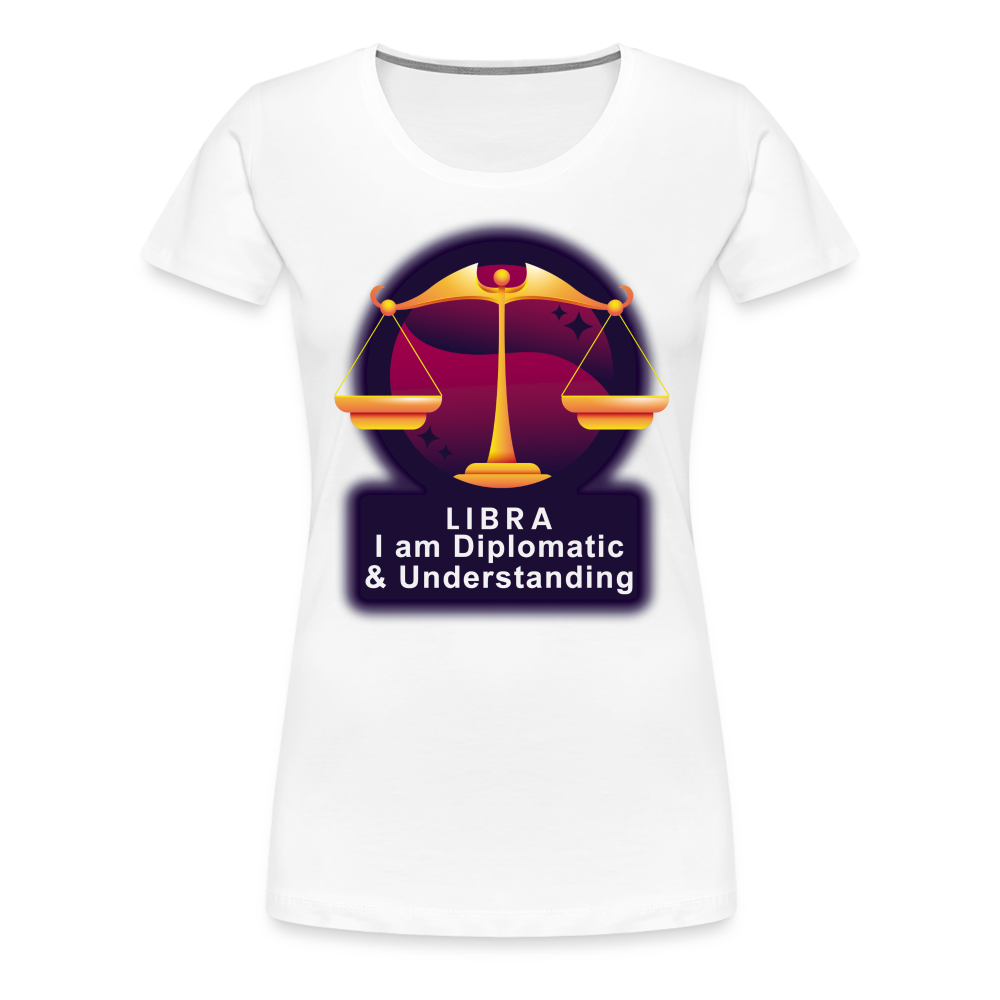 Women’s Glow Libra Premium T-Shirt - white