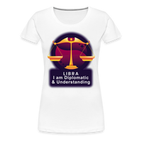 Thumbnail for Women’s Glow Libra Premium T-Shirt - white