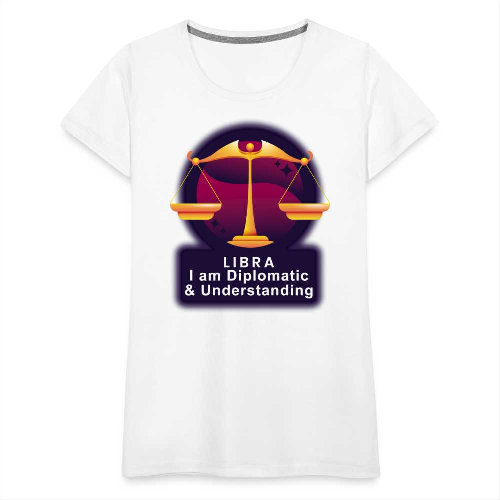 Women’s Glow Libra Premium T-Shirt - white