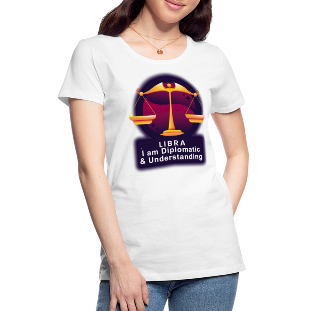 Women’s Glow Libra Premium T-Shirt - white