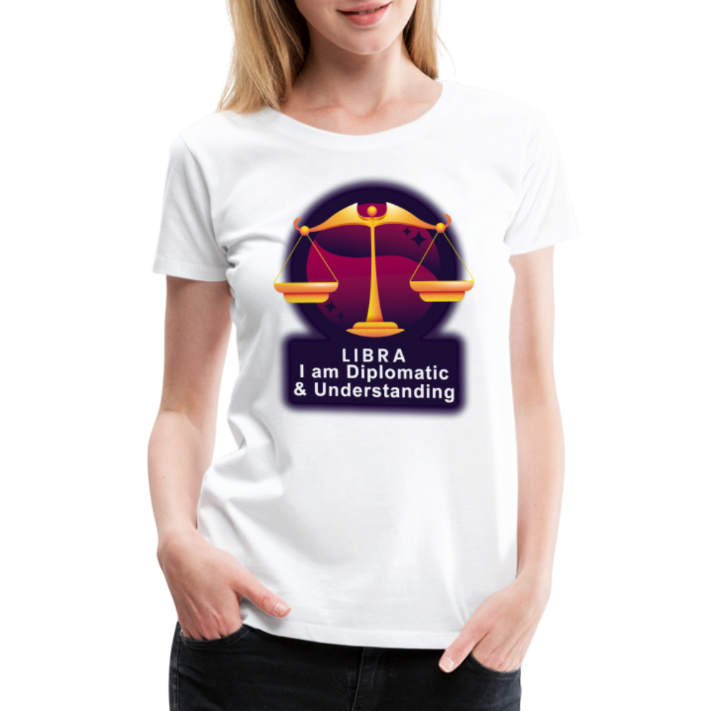 Women’s Glow Libra Premium T-Shirt - white