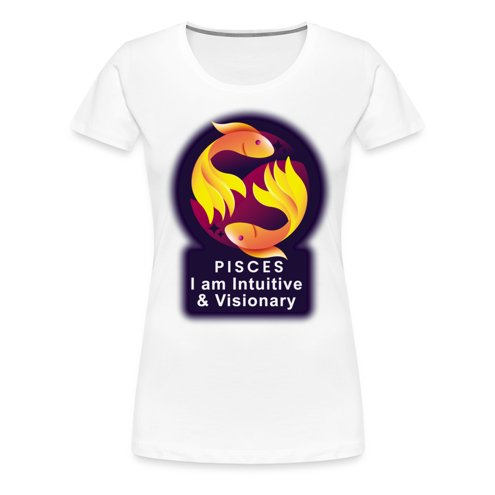 Women’s Glow Pisces Premium T-Shirt - white