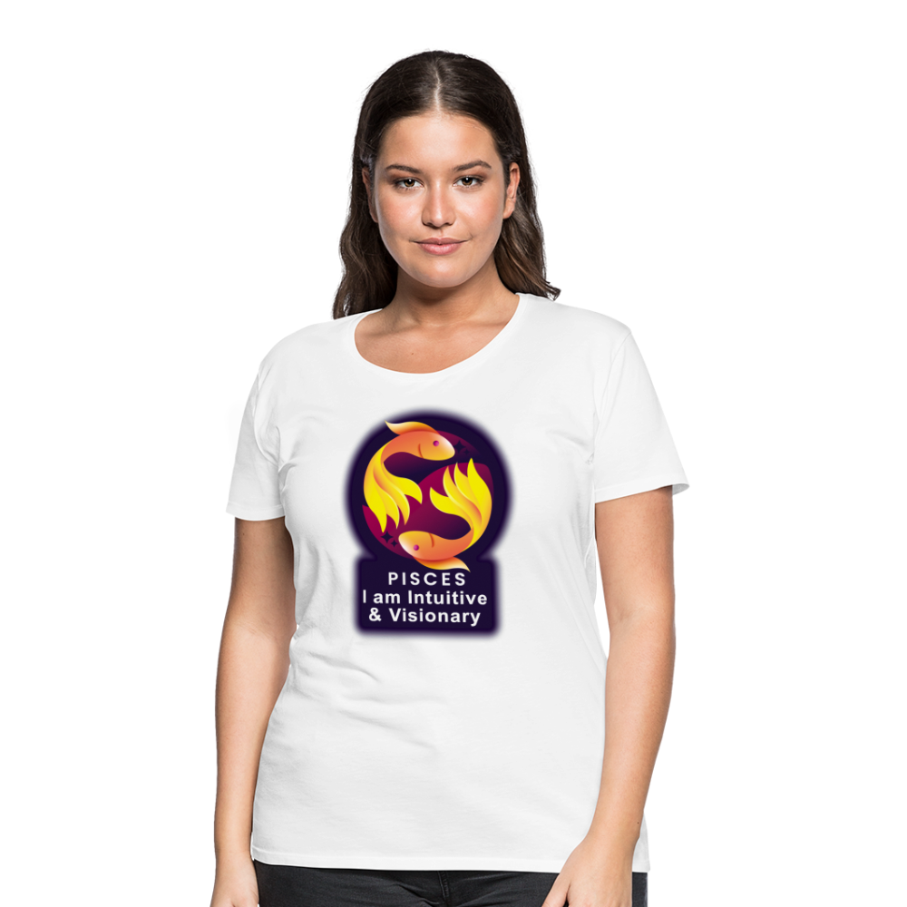 Women’s Glow Pisces Premium T-Shirt - white