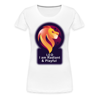 Thumbnail for Women’s Glow Leo Premium T-Shirt - white