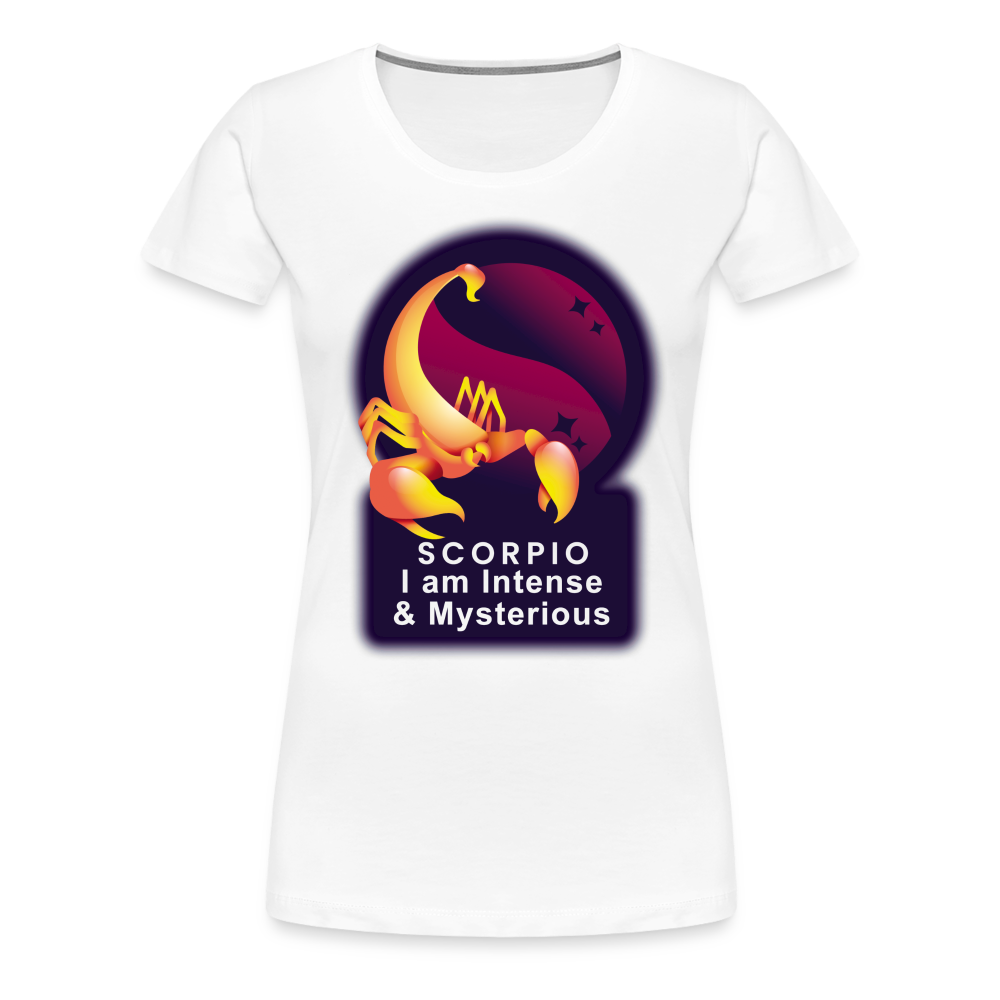 Women’s Glow Scorpio Premium T-Shirt - white