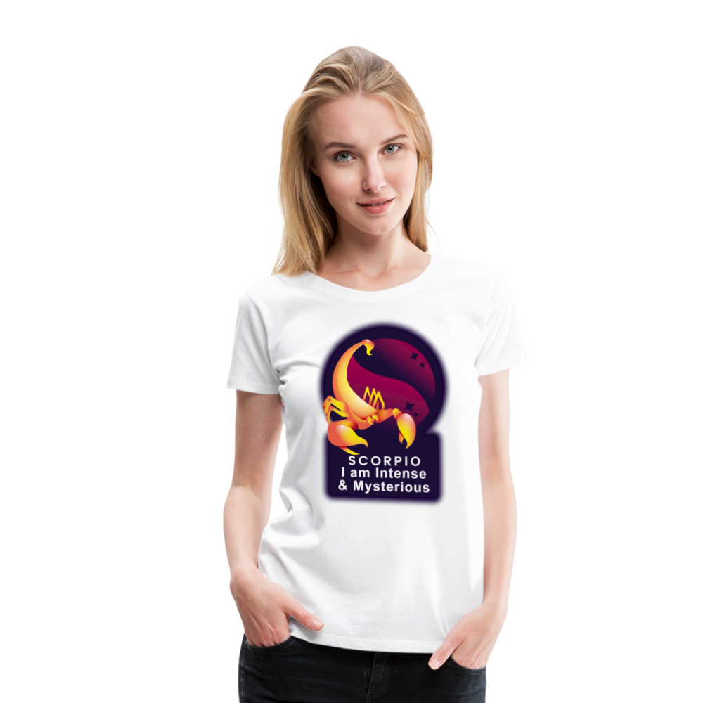 Women’s Glow Scorpio Premium T-Shirt - white