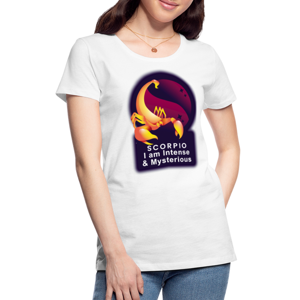 Women’s Glow Scorpio Premium T-Shirt - white