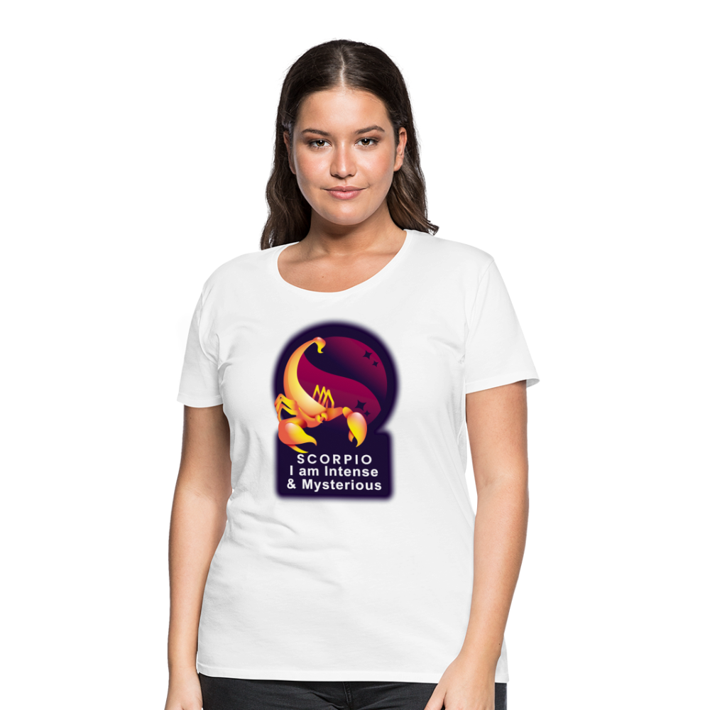 Women’s Glow Scorpio Premium T-Shirt - white