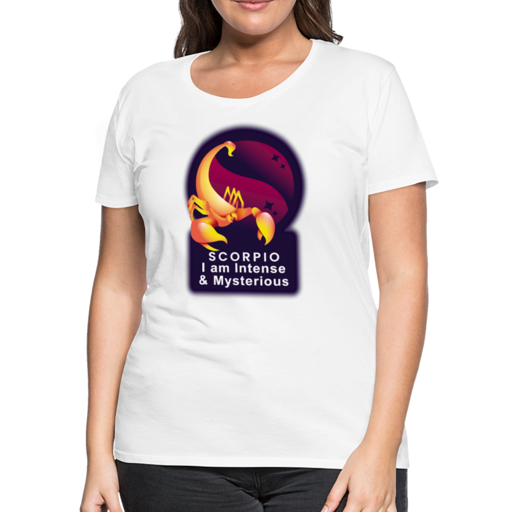 Women’s Glow Scorpio Premium T-Shirt - white