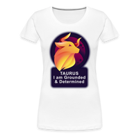 Thumbnail for Women’s Glow Taurus Premium T-Shirt - white