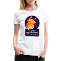 Thumbnail for Women’s Glow Taurus Premium T-Shirt - white