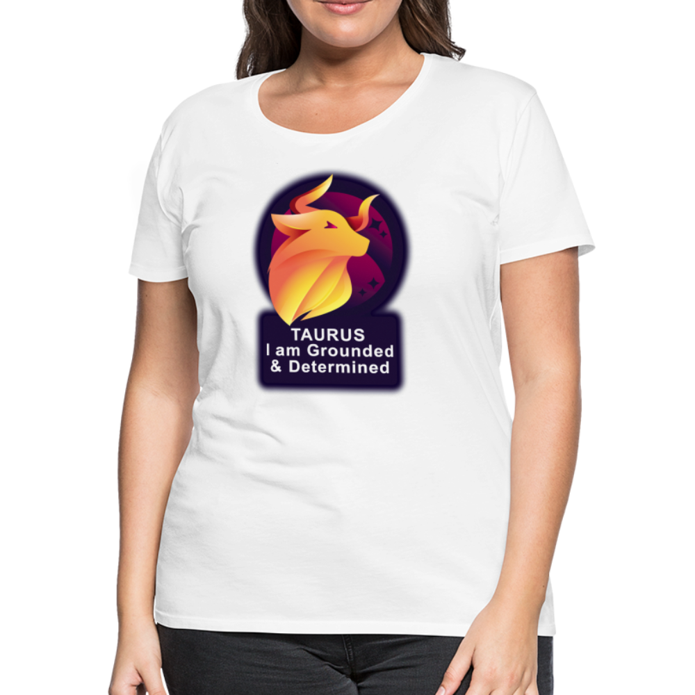 Women’s Glow Taurus Premium T-Shirt - white