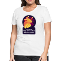 Thumbnail for Women’s Glow Taurus Premium T-Shirt - white