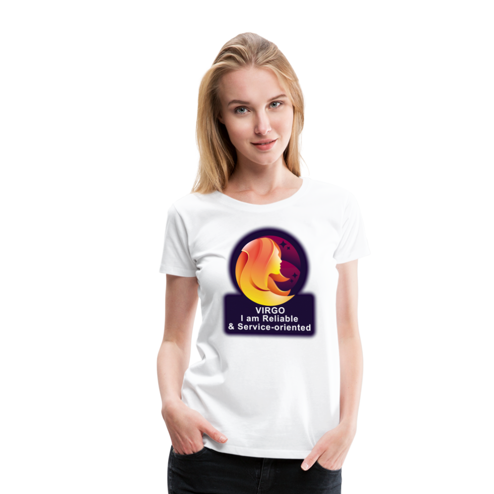 Women’s Glow Virgo Premium T-Shirt - white